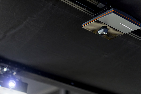 Trackman technology for golf simulator installed on roof