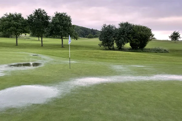 Summer green after Rain golfcourse